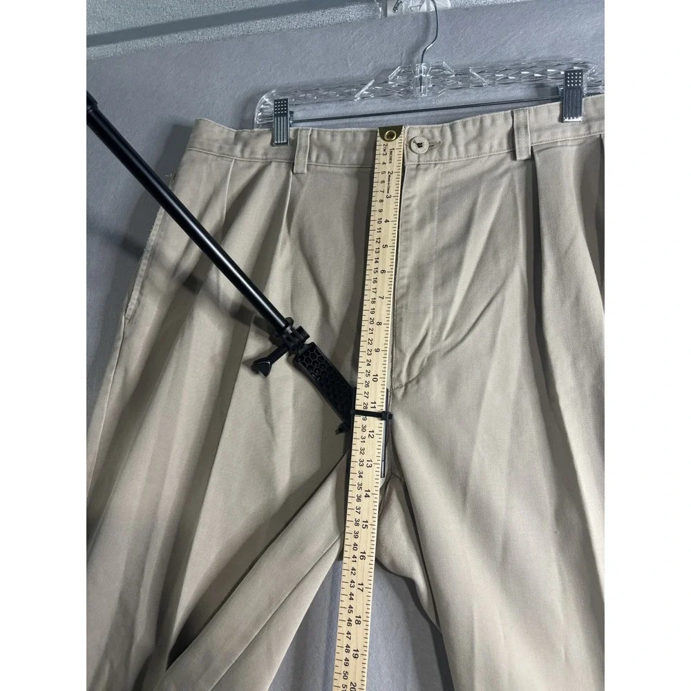Polo Ralph Lauren Polo Chino Pleated Pants Men 40x30 Khaki Cotton